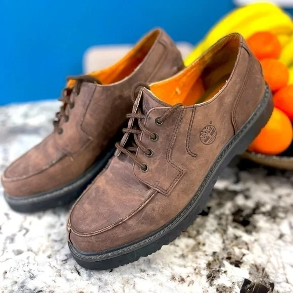 Timberland Moctoe Oxfords Leather Shoes men’s size 11.5 - Picture 4 of 16